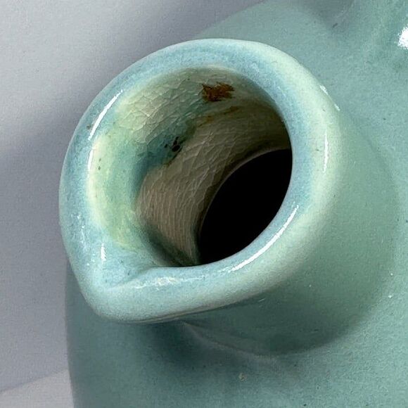 Mohawk Jug Green Stoneware Vintage Pottery NY R-4 Jug Sea Foam Green - Picture 6 of 9